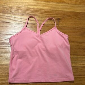 Pink girls Athleta Girl tank top